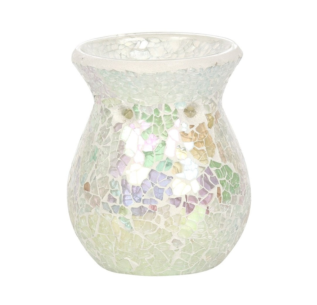 Glass Iridescent Crackle Burner