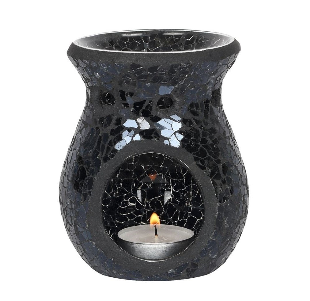 Glass Iridescent Crackle Burner