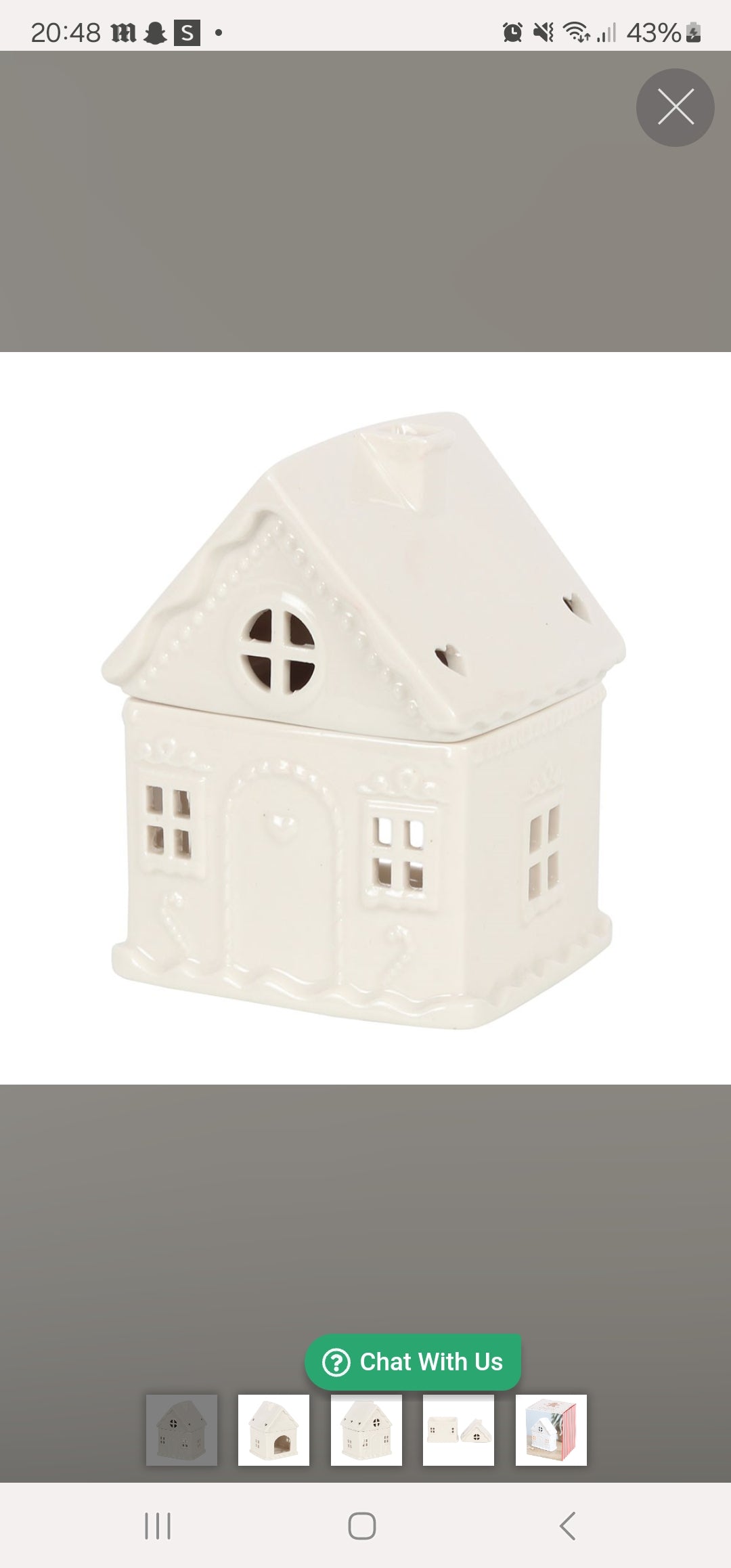 Gingerbread House wax burner