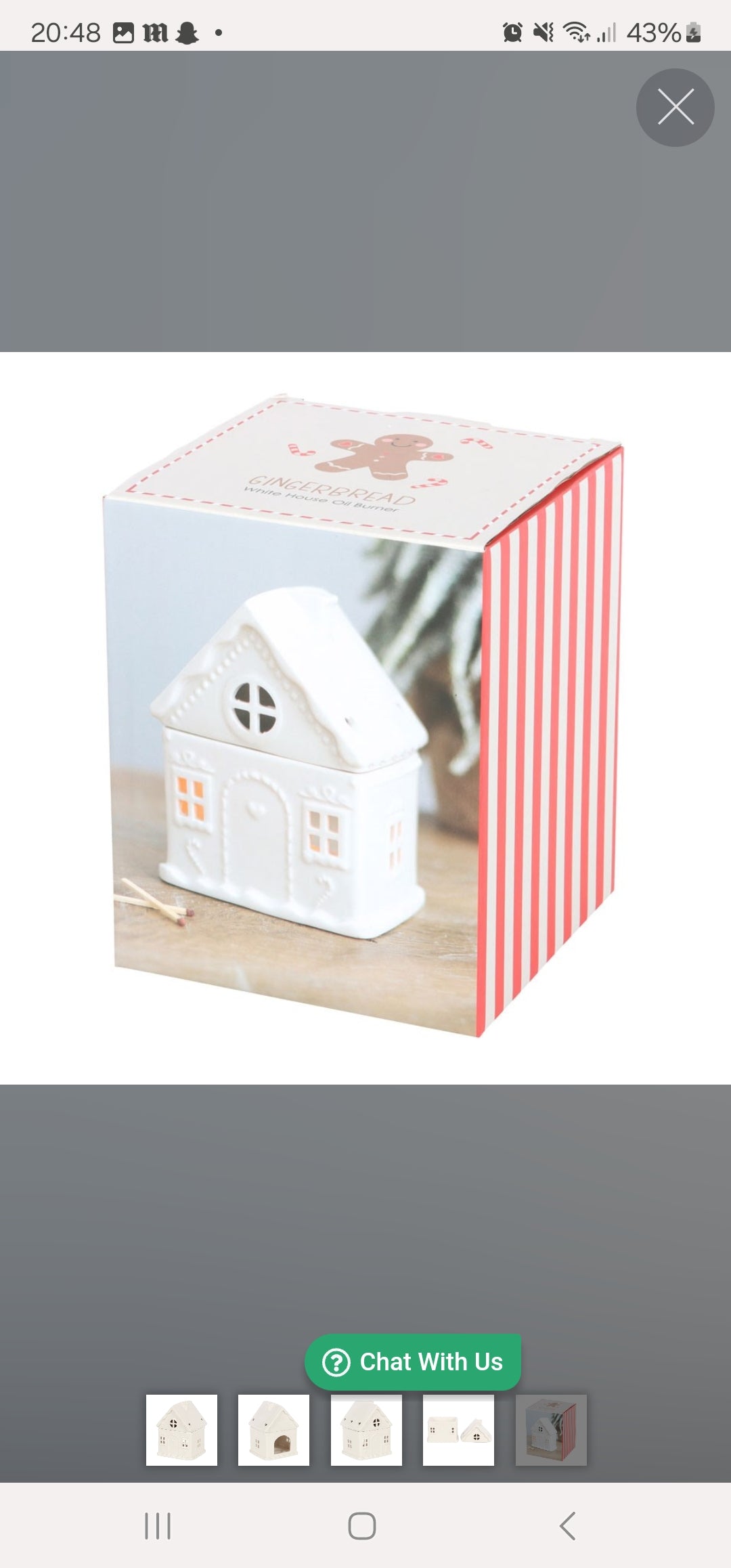 Gingerbread House wax burner