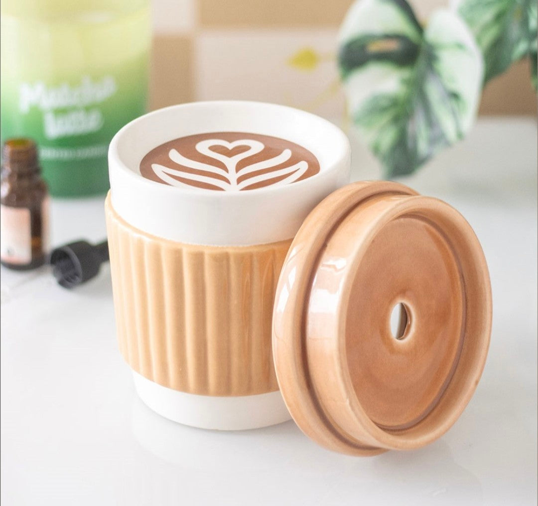 Coffee cup wax burner